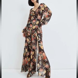 Veronica Avani floral silk maxi dress